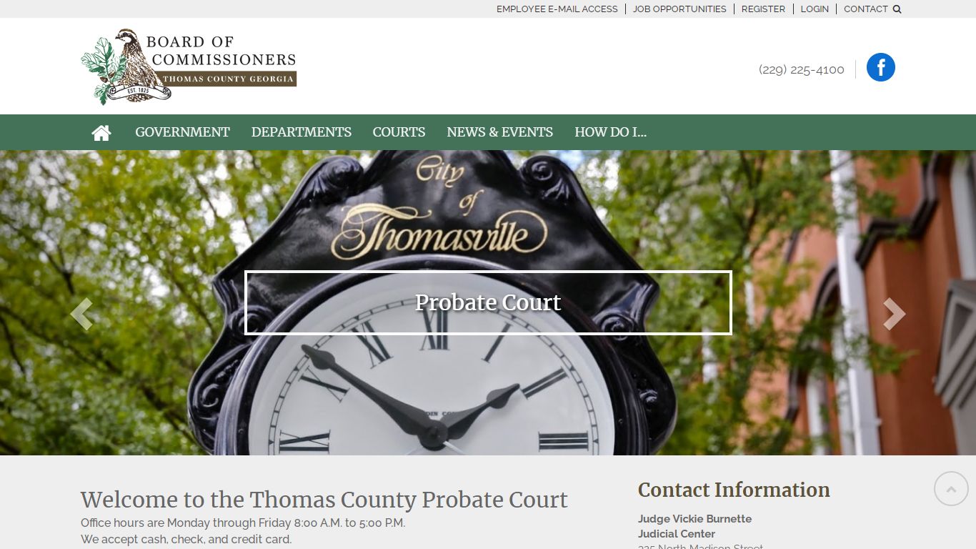 Probate Court | Thomas County Board of Commisioners